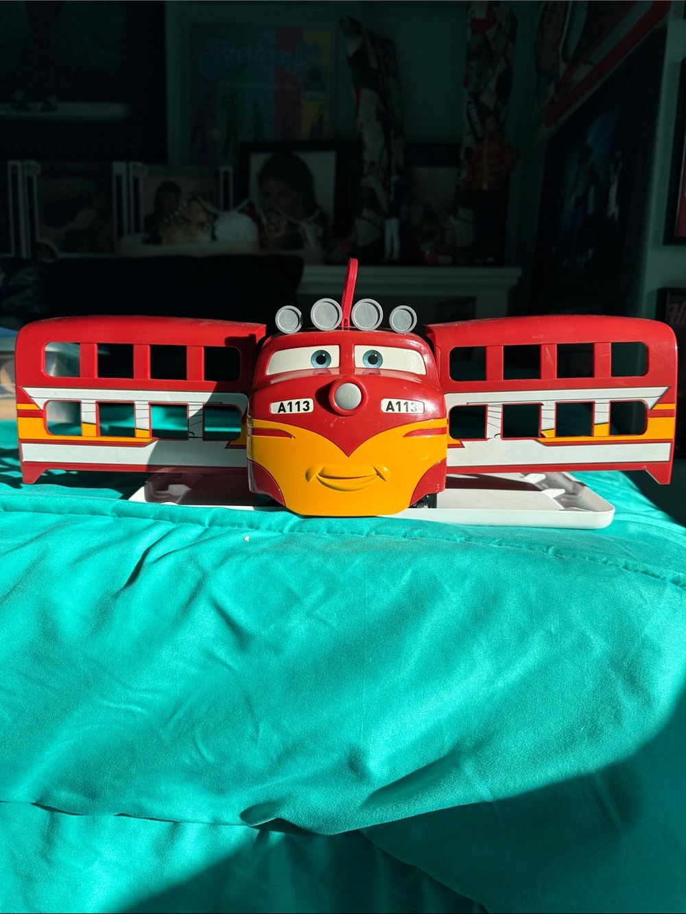 RARE Disney Pixar Cars Trev Diesel Train Storage Car Carrying Case